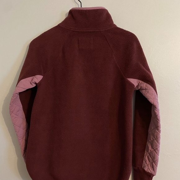 Abercrombie & Fitch Purple Colorblock Fleece SIZE XS - Picture 8 of 10